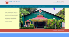 Desktop Screenshot of pressclubkolkata.com